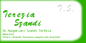 terezia szandi business card
